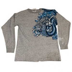 Vintage JNCO Jeans Dragon Wave Long Sleeve Tee